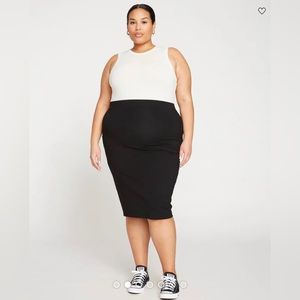 Universal Standard Danube Jersey Pencil Skirt